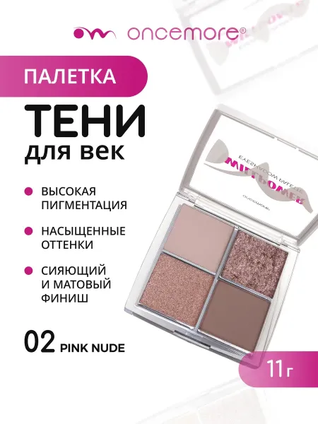 Палетка теней для век Willpower тон 02