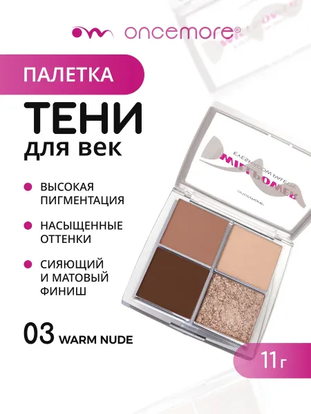 Палетка теней для век Willpower тон 03