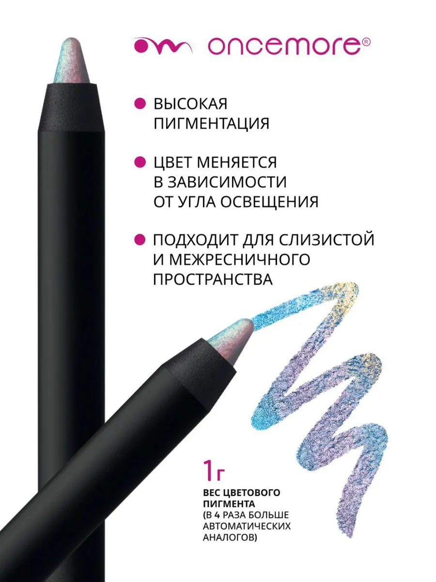 Карандаш для глаз хамелеон гелевый тон 01