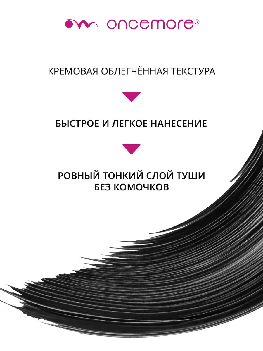 Термотушь для ресниц черная объем и удлинение