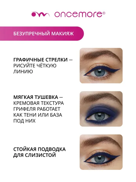 Карандаш для глаз Каял гелевый Синий
