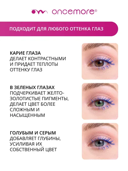 Термотушь для ресниц синяя