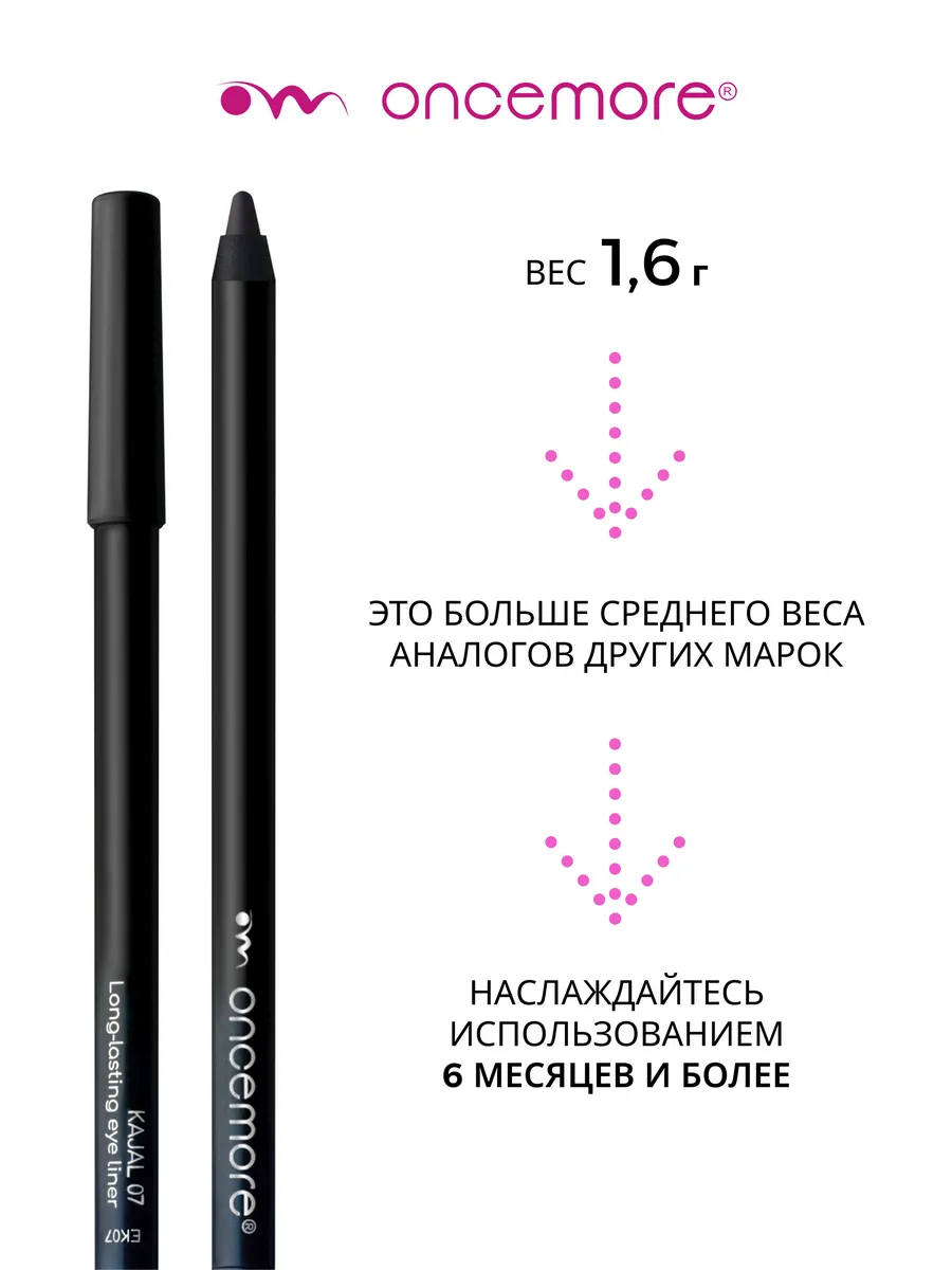Карандаш для глаз Каял Гелевый Темно-фиолетовый